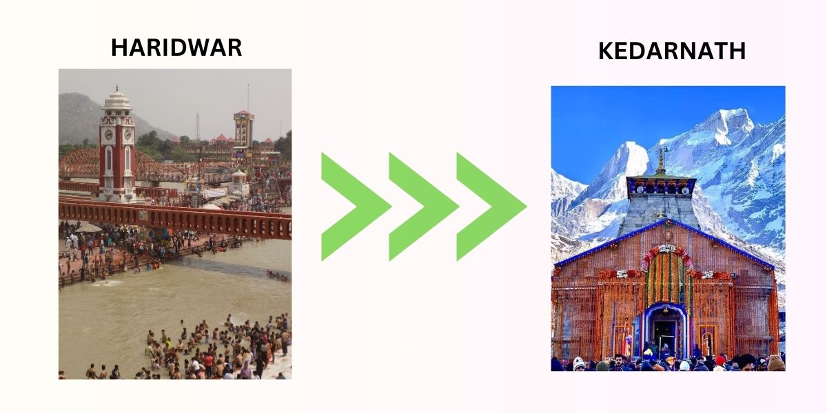 Distance Between Haridwar to Kedarnath